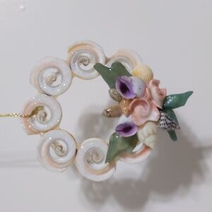 Shell Ornament with with Shell "Flowers"